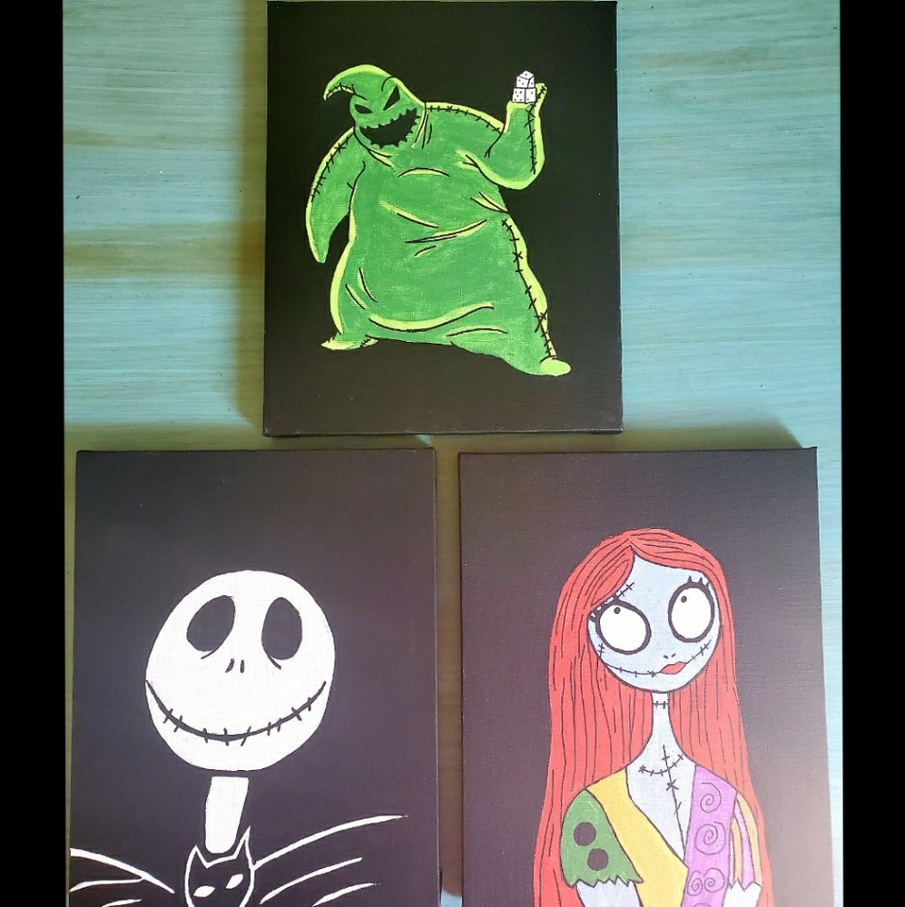 Nightmare before christmas painting replacement faces puppet